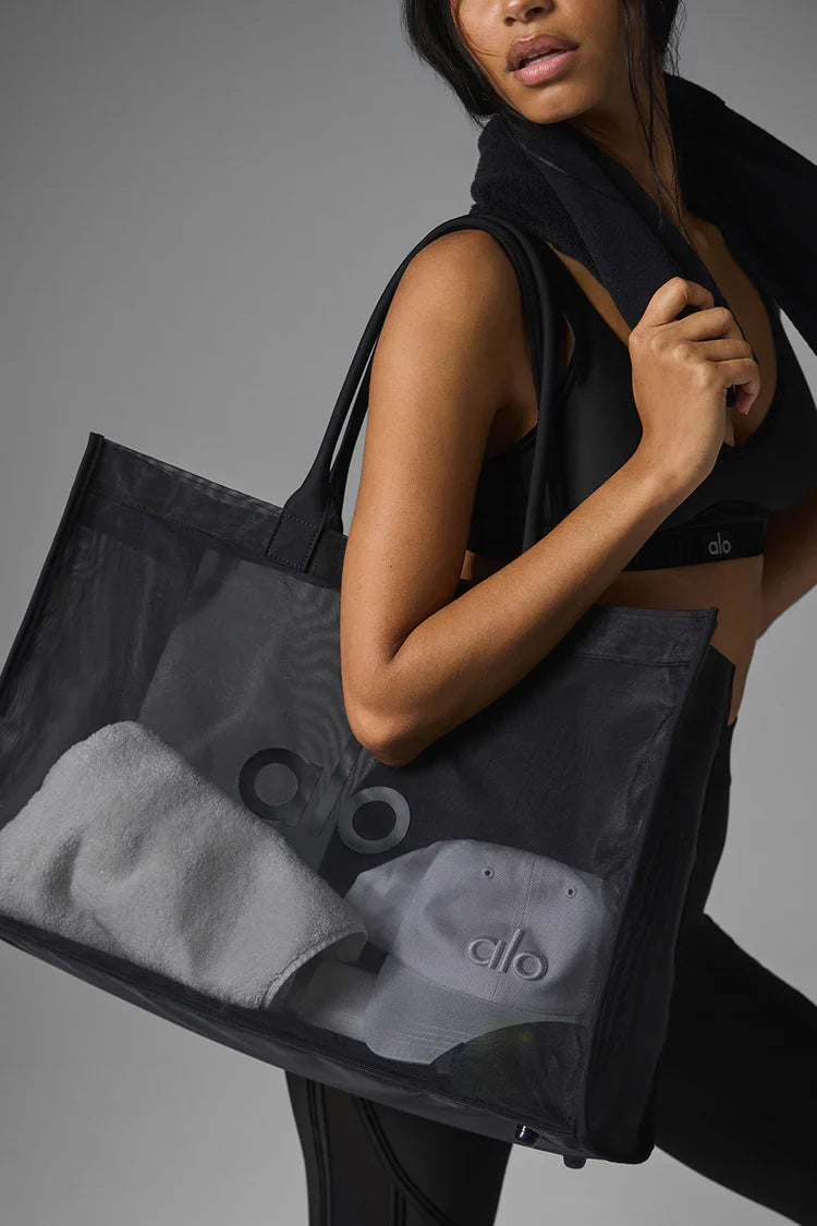 Sheer Tote Bag Black