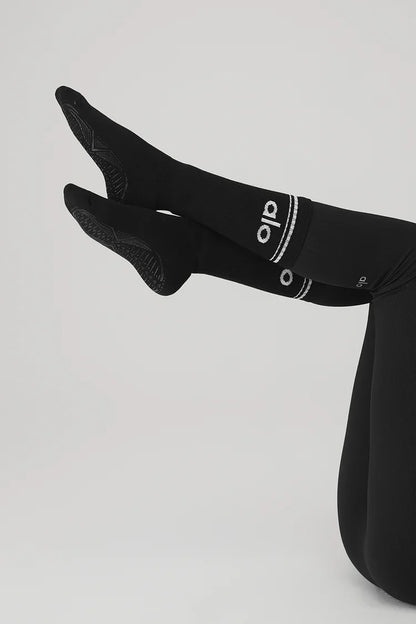 Women's Throwback Barre Sock - Black