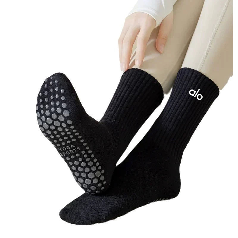 Women's Throwback Barre Sock - Black