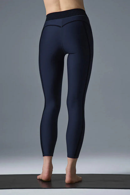 Airlift High-Waist 7/8 Line Up Legging -  Navy