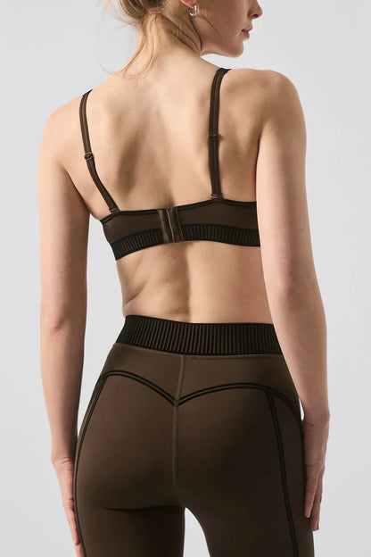 Airlift High-Waist 7/8 Line Up Legging - Espresso